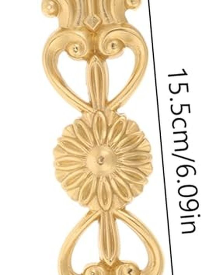 مقبض خزانة نحاسي بتصميم ثقب مزدوج، أجهزة زخرفية للأثاث وخزائن الملابس - Image 2